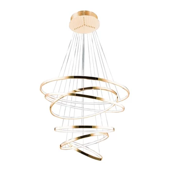 Azzardo Wheel többágú függeszték, arany, 3000K melegfehér, beépített LED, 140W, 8400 lm, AZ-2921