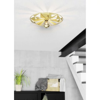 Eglo 43599 Castanuelo fali/mennyezeti lámpa, arany, E27 foglalattal, max. 1x40W, IP20
