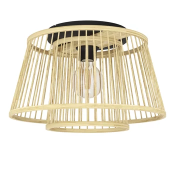 Eglo 43851 Hykeham mennyezeti lámpa, bambusz, barna, E27 foglalattal, max. 1x40W, IP20