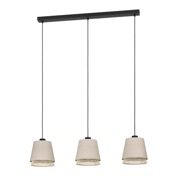 Eglo 43976 Tabley függeszték, bambusz, E27 foglalattal, max. 3x40W, IP20