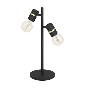 Eglo 900178 Lurone asztali lámpa, fekete, E27 foglalattal, max. 2x10W, IP20