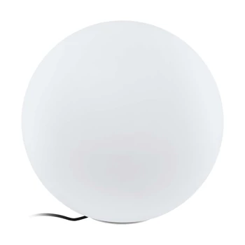 Eglo 900271 Monterolo-Z kültéri leszúrható lámpa, Connect.Z, Zigbee okos lámpa opál burával, 50cm, dugvillás kábellel szerelt, fehér, E27 foglalattal, max. 1x9W, IP65