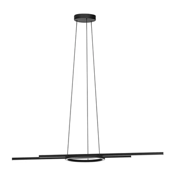 Eglo 900398 Zillerio-Z függeszték, 2700K-6500K, fekete, 2160;1080 lm, 2700K-6500K szabályozható, beépített LED, 2x8W+3x2,7W, IP20