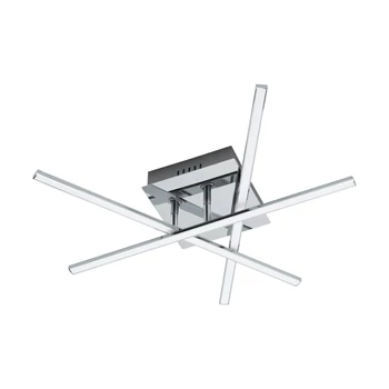 Eglo 95567 Lasana 1 fali/mennyezeti lámpa, króm, 1500 lm, 3000K melegfehér, beépített LED, 3x3,5W, IP20