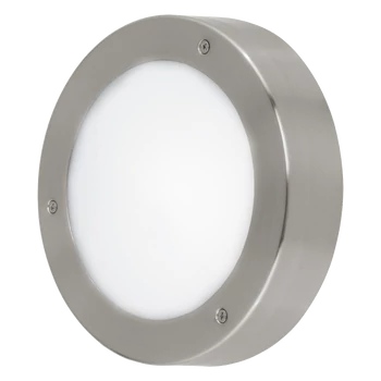 Eglo 96365 Vento 2 kültéri fali lámpa, rozsdamentes acél (inox), 410 lm, 3000K melegfehér, beépített LED, 1x5,4W, IP44