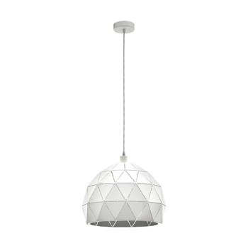 Eglo 97855 Roccaforte 1 ágú függeszték, fehér, E27 foglalattal, max. 1x60W, IP20