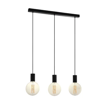 Eglo 98662 Pozueta több ágú függeszték, fekete, E27 foglalattal, max. 3x40W, IP20