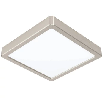 Eglo 99241 Fueva 5 LED panel, nikkel, szögletes, 2000 lm, 3000K melegfehér, beépített LED, 17W, IP20, 210x210 mm