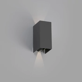 FARO BLIND kültéri fali lámpa, szürke, 3000K melegfehér, beépített LED, 6W, IP54, 70634