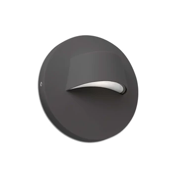 FARO BROW kültéri fali lámpa, szürke, 3000K melegfehér, beépített LED, 3W, 250 lm, IP44, 70409