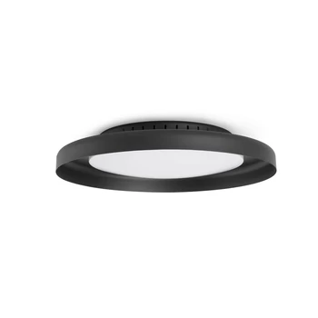 FARO DOLME mennyezeti lámpa, fekete, 3000K melegfehér, beépített LED, 24W, IP20, 64096