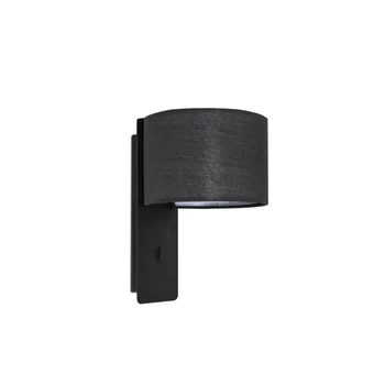 FARO FOLD fali lámpa, fekete, E27 foglalattal, IP20, 64303