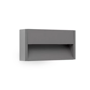 FARO GRADA-2 kültéri fali lámpa, szürke, 3000K melegfehér, beépített LED, 6W, IP54, 70908