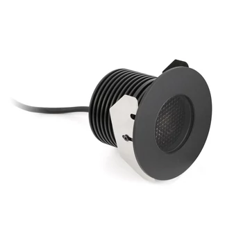 FARO GRUND kültéri beépíthető lámpa, fekete, 3000K melegfehér, beépített LED, 13W, 846 lm, IP67, 70732