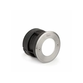 FARO LED-18 kültéri beépíthető lámpa, rozsdamentes acél (inox), 3000K melegfehér, beépített LED, 3W, IP67, 71498N