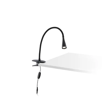 FARO LENA csiptethető lámpa, fekete, 4000K természetes fehér, beépített LED, 3W, IP20, 52061