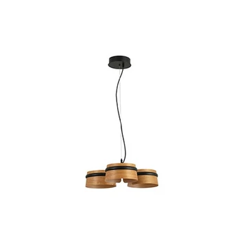 FARO LOOP több ágú függeszték, barna, 2700K melegfehér, beépített LED, 18W, IP20, 29567