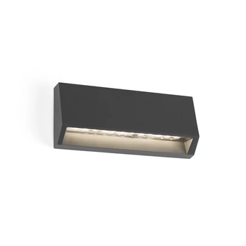 FARO MUST-2 kültéri fali lámpa, szürke, 3000K melegfehér, beépített LED, 3W, IP65, 70658