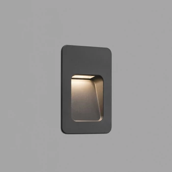 FARO NASE-2 kültéri beépíthető lámpa, szürke, 3000K melegfehér, beépített LED, 2,9W, 100 lm, IP44, 70399