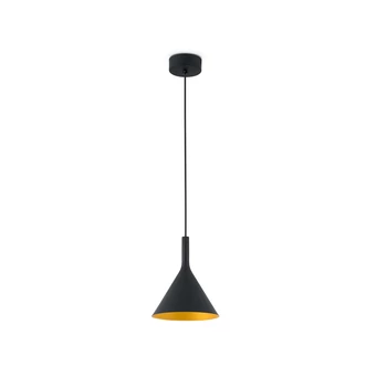 FARO PAM-P 1 ágú függeszték, fekete, 3000K melegfehér, beépített LED, 11W, IP20, 64160