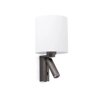 FARO ROB fali lámpa, olvasókarral, fehér, 3000K melegfehér, E27 foglalattal, fényforrással, 63W, IP20, 68496