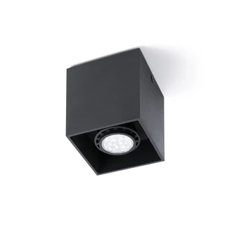 FARO TECTO-1 mennyezeti lámpa, fekete, GU10 foglalattal, IP20, 63271