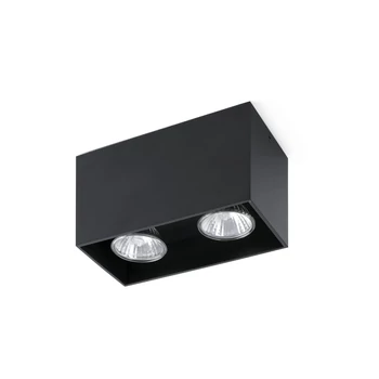 FARO TECTO-2 mennyezeti lámpa, fekete, GU10 foglalattal, IP20, 63273