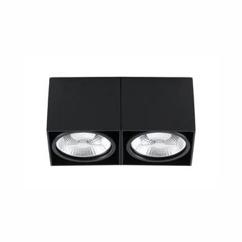 FARO TECTO-2 mennyezeti lámpa, fekete, G53 foglalattal, IP20, 63277