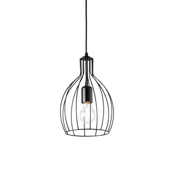 IDEAL LUX AMPOLLA-2 függesztett lámpa E27 foglalattal, max. 60W, 20,5 cm átmérő, fekete 148151
