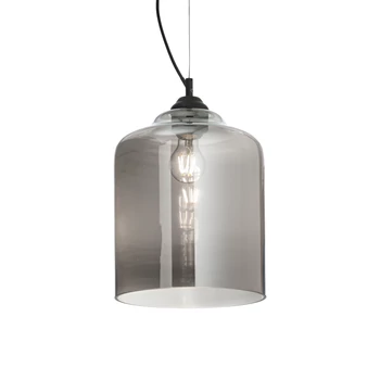 IDEAL LUX BISTRO' függesztett lámpa E27 foglalattal, max. 60W, 24 cm átmérő, füst üveg 112312