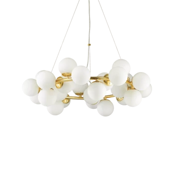 IDEAL LUX DNA több ágú függeszték, max. 25x15W, G9 foglalattal, réz, 208398