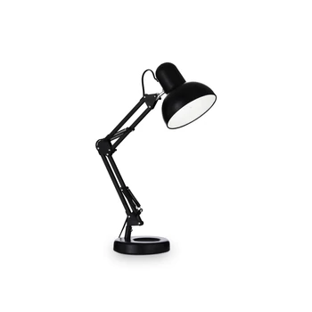 IDEAL LUX KELLY asztali lámpa E27 foglalattal, max. 42W, 15,5 cm átmérő, állítható magasság, fekete 108094