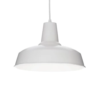 IDEAL LUX MOBY függesztett lámpa E27 foglalattal, max. 60W, 35 cm átmérő, fehér 102047
