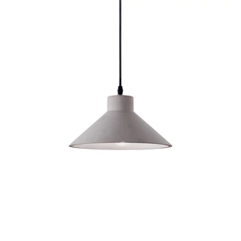 IDEAL LUX OIL-6 beton függesztett lámpa E27 foglalattal, max. 15W, 25 cm átmérő, szürke 129099