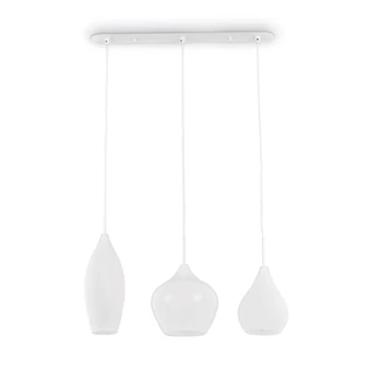 IDEAL LUX SOFT függesztett lámpa 3 db. E14 foglalattal, max. 3x40W, 60 cm hosszú, fehér 111858