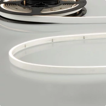 24V DC flexibilis NEON LED szalag, 10W/m, 240lm/m, 4000K természetes fehér, 140LED/m, CRI90, IP66, 4mm széles