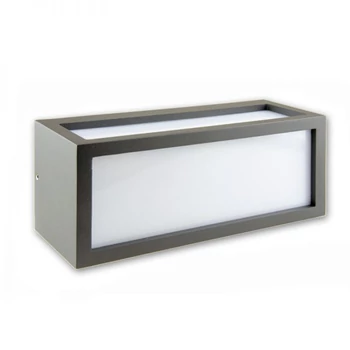 Kültéri falra szerelhető lámpa BOX-2 E27 foglalat, sötétszürke