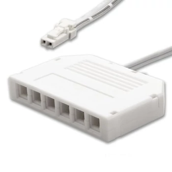 AmpSystem elosztó 6 párhuzamos kimenettel, max. 3,5A, 30cm, IP20, fehér
