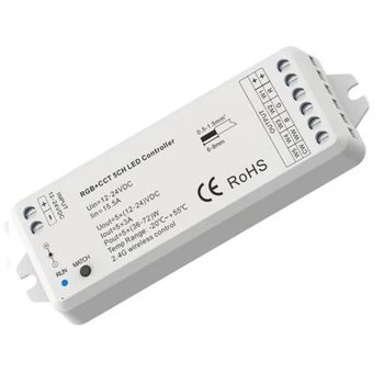 ProSystem 5 csatornás RGB+CCT LED vezérlő, PWM Mesh, 12-24V DC, 5x3A