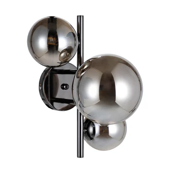 ITALUX CANELLO fali lámpa 3 foglalattal, fekete, G9, IT-WL-406007-3A-BCR