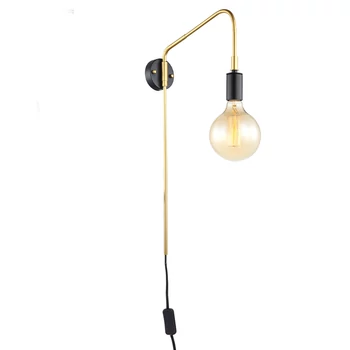 ITALUX MALENE fali lámpa arany, E27, IT-MBM3386/1 BK+GD
