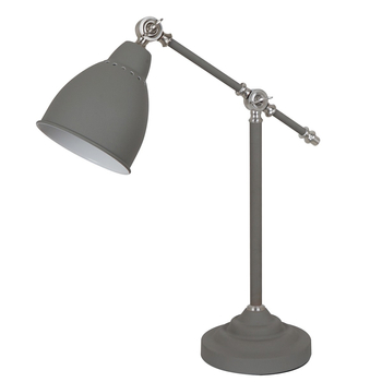 ITALUX SONNY asztali lámpa szürke, E27, IT-MT-HN2054-1-GR