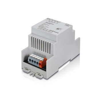 1-10V RGBW LED szalag fényerőszabályozó dimmer, 4 független jelforráshoz, DIN sínre szerelhető, 4x5A, 12-36V DC