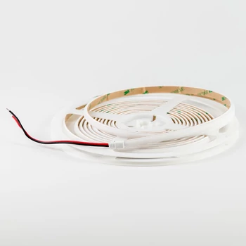 24V CRI90+ 4000K IP65 LED szalag - 140 LED | 10W | 1100  lm/méter, természetes fehér, 5m tekercsben, szilikon csőben