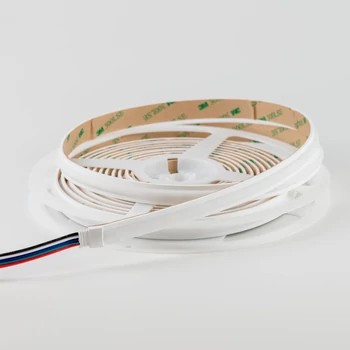 24V RGBW IP65 LED szalag - 360 LED | 15W | 650  lm/méter,RGB+CRI90 4000K, 5m tekercsben, szilikon csőben