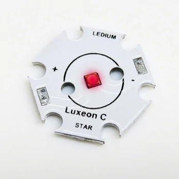 Luxeon CZ 1W/3W LED Star Deep Red (vörös)  660 nm -  520 mW@700mA
