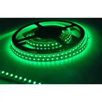 Zöld SMD LED szalag 12V 3528 , beltéri 120 LED/m, 9,6W, 2 év garancia 