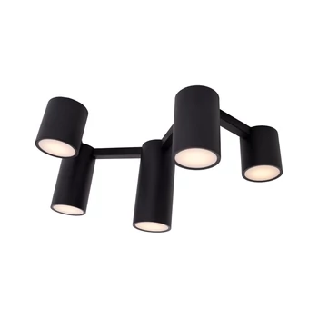 Maxlight LAXER mennyezeti lámpa, fekete, 5 db GU10, foglalattal, 5x7 W, MAXLIGHT-C0229
