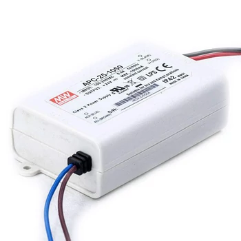 Mean Well APC-25-1050 25W/9-24V/1050mA áramgenerátoros tápegység