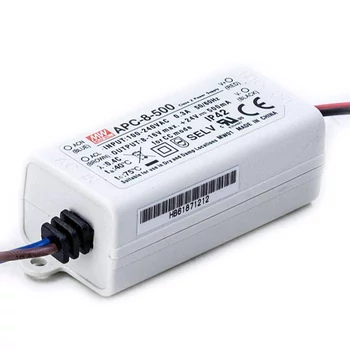 Mean Well APC-8-500 8W/8-16V/500mA áramgenerátoros tápegység